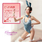 バニーガールコスチュームのセット内容