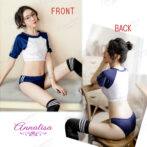 アスリートコスチュームを着た女性